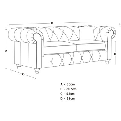 Ellrich 3 Seater Sofa