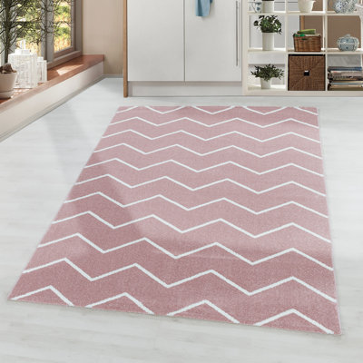 Eustache Solid Colour Flatweave Area Rug