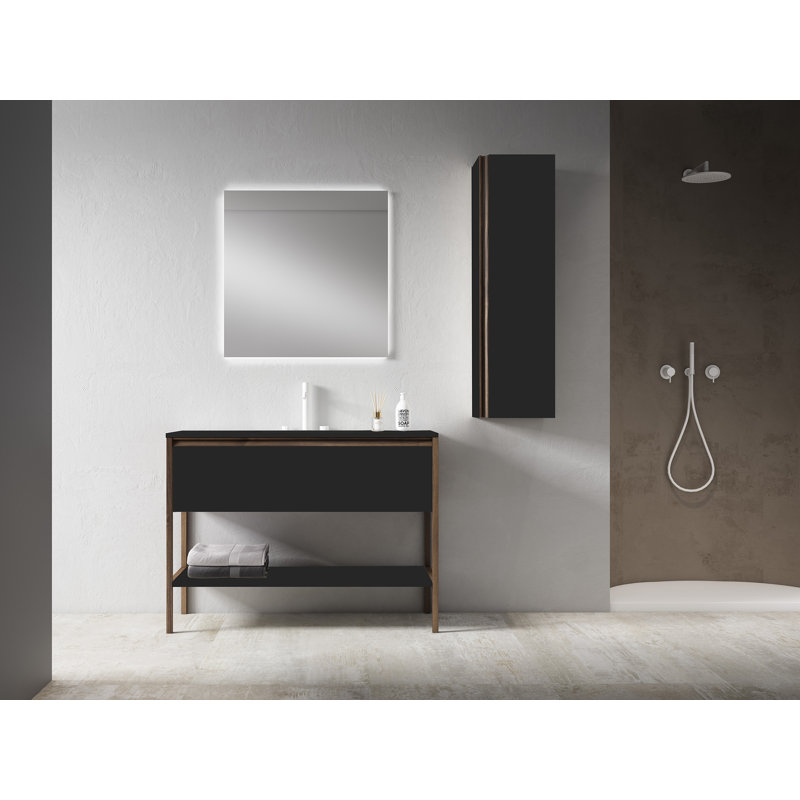 Tempo Left/Right Hand Wall Cabinet - Ash Grey, Ash Gray