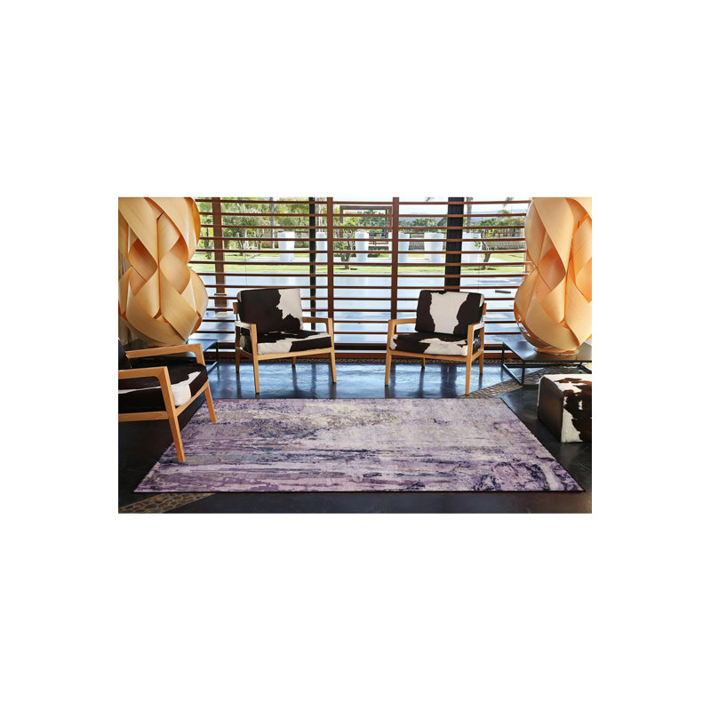 Pastel Painted Colorful Woven Base Machine Washable Rug, Rectangle 2'6" x 4'11" Rug Pad Included
