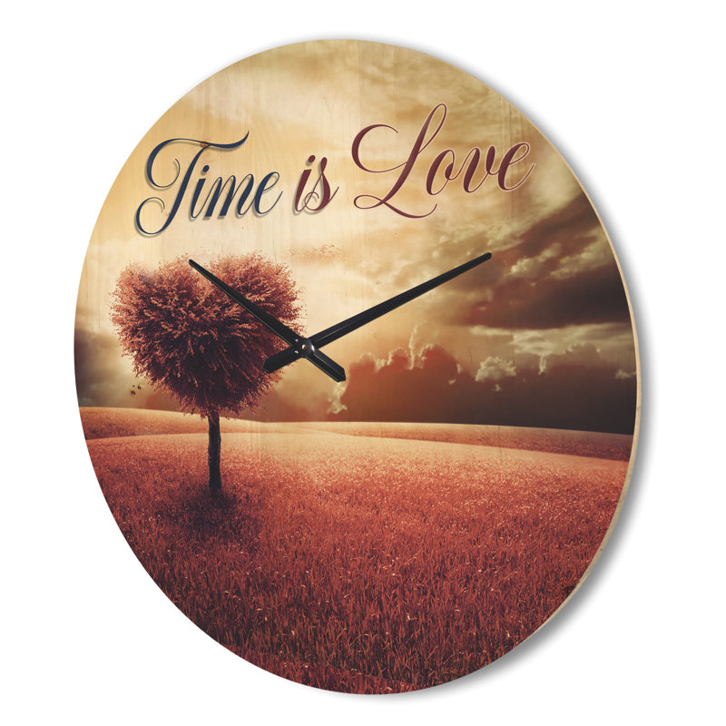 Horloge murale Time Is Love, Grand