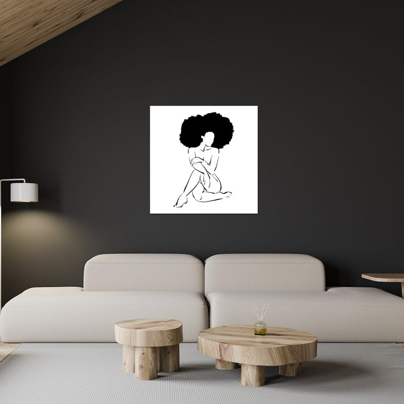 «Nude in Black No. 3» par Domonique Brown - impression sans cadre, H 24 po x l 24 po x P 0,25 po