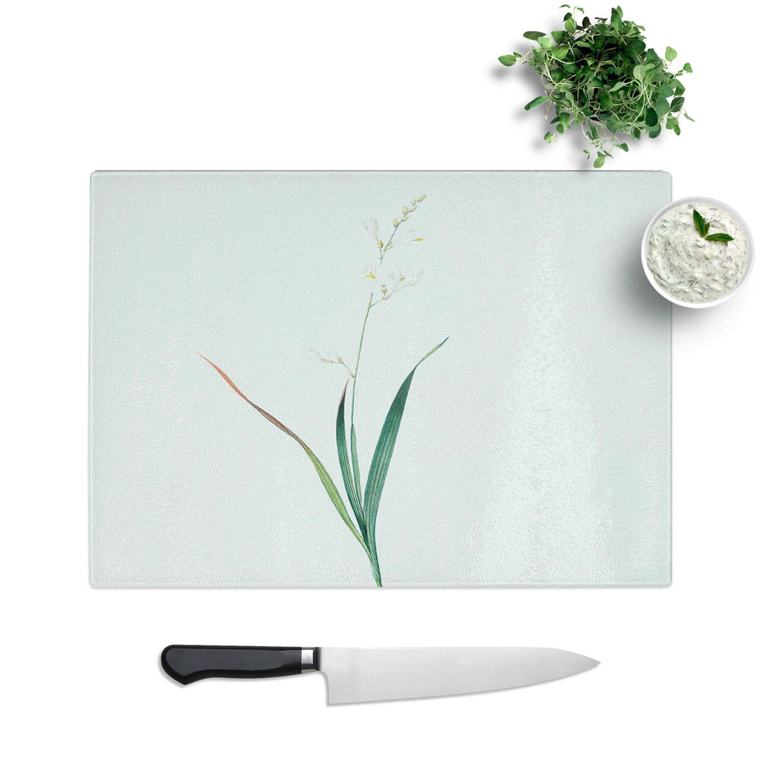 Tempered Glass Corn Lily Chopping Board
