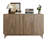 Sideboard Buffet Cabinet With Storage ,Carved 4 Door Sideboard,Multifunctional Accent Cabinet With Adjustable Layer Board For Living Room, Entryway, Hallway, Office, Kitchen and Dining Room