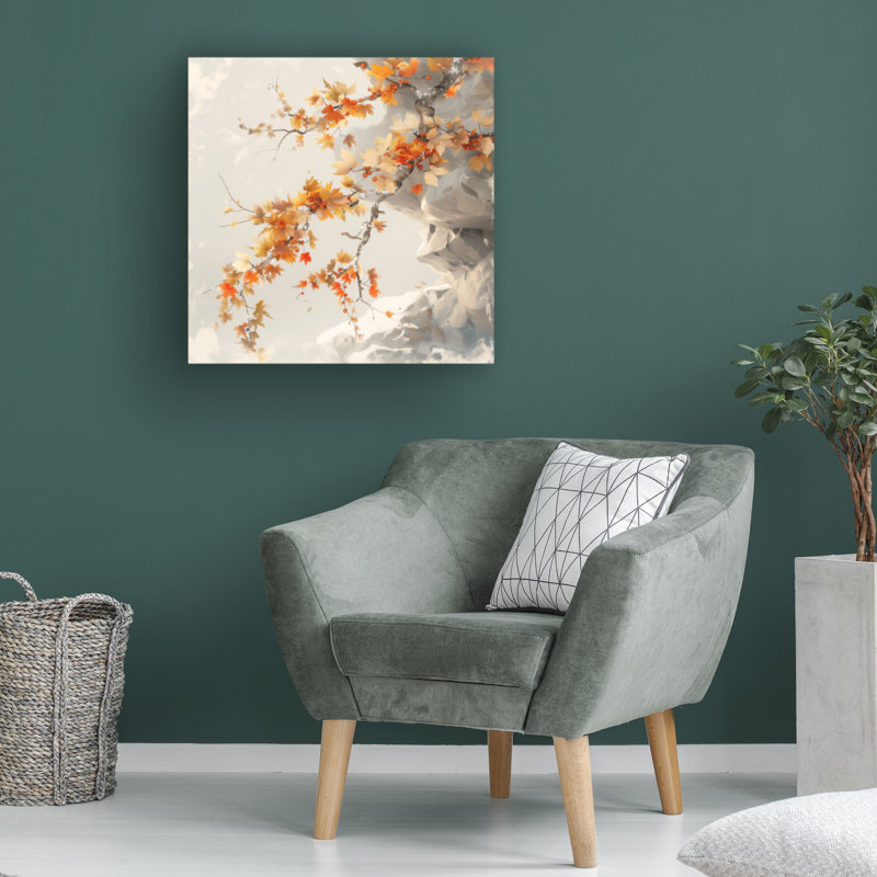 Art sur toile «bolle R3darch0n Cliffside Foliage», H 14 po x l 14 po