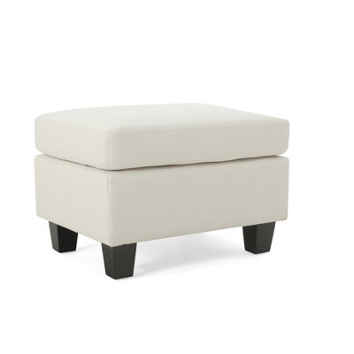 Repose-pieds rembourré, beige
