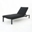 Chaise longue de patio en bois