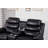 Faux Leather Manual Reclining Loveseat with LED Lights and console-1494755492