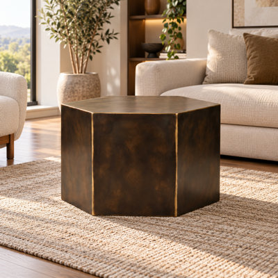 Geometric Metal Coffee Table