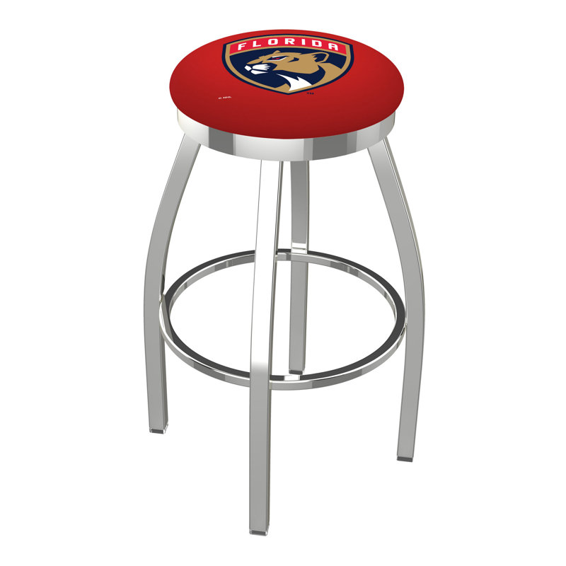 NHL Swivel Extra Tall Stool, Florida Panthers, Chrome, "Counter Stool (25" Seat Height)"