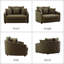 Fauteuil d'appoint en chenille surdimensionné-701439377