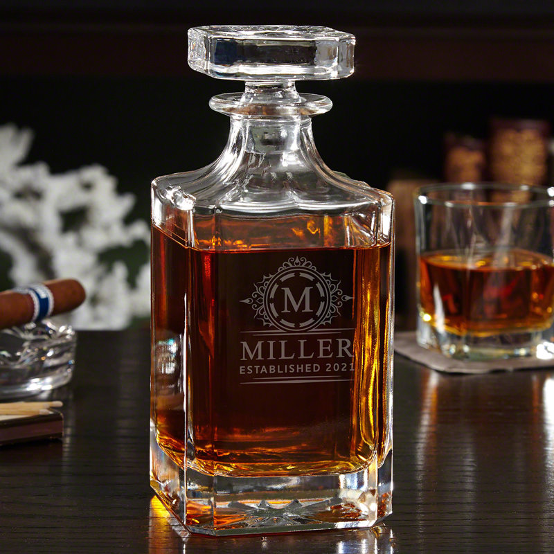 Bemidji Custom Carson 26 oz. Whiskey Decanter, Yes