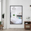 Miroir mural de salle de bain rectangulaire surdimensionné avec cadre-802330083-802330087