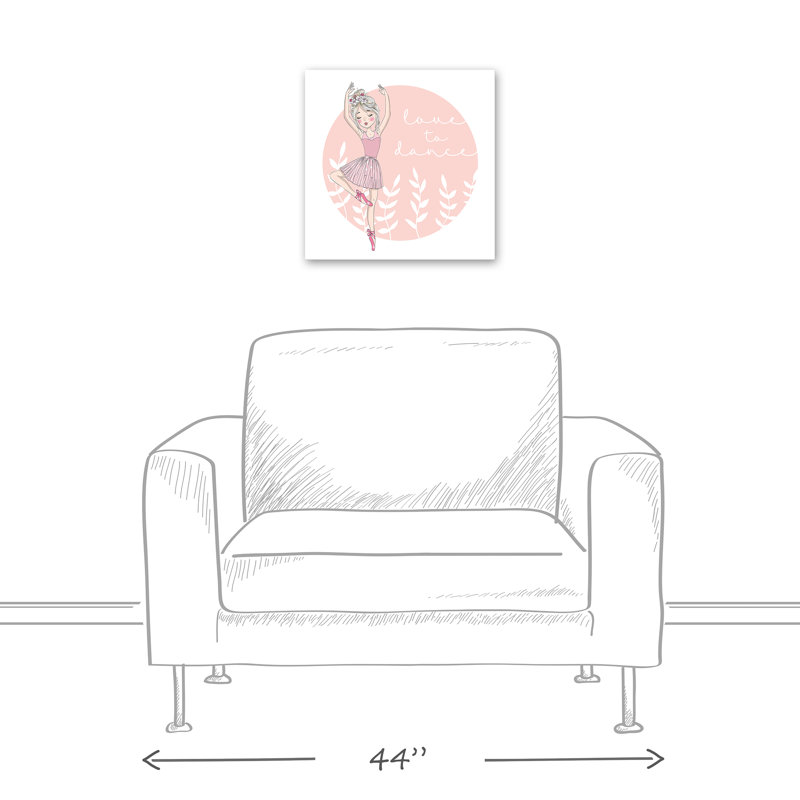Art sur toile love to danse Planterra, H 16 po x l 16 po x P 1,25 po