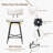 Swivel Counter Height Bar Stools Set, 26" Leather Kitchen Swivel Counter Stools for Kitchen Island-2131609139-2131609141