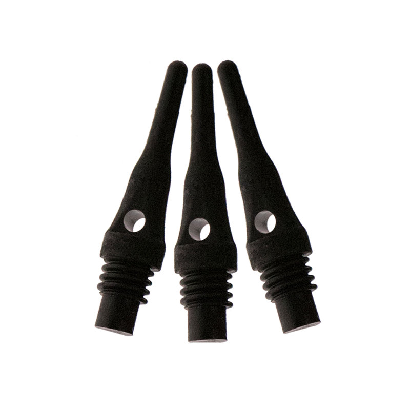 Remplacement de pointe de fléchette souple Tufflex SS 2BA, Noir