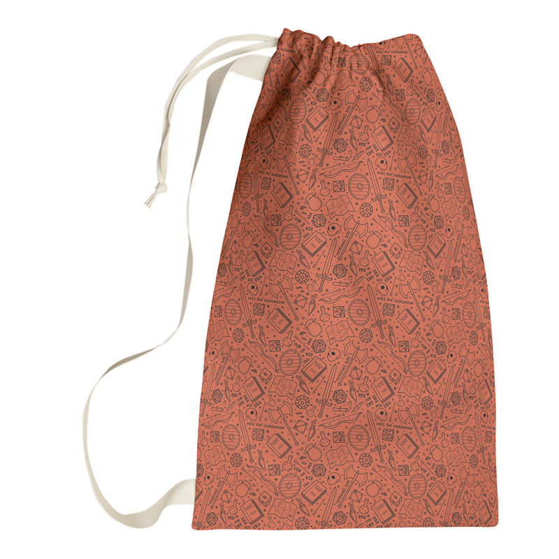Sac à linge RPG, Grand (H 76,5 po x l 29,5 po x 1,5 po), Orange foncé