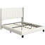Upholstered Bed Frame with Channel Tufted Headboard-77082584-77082535