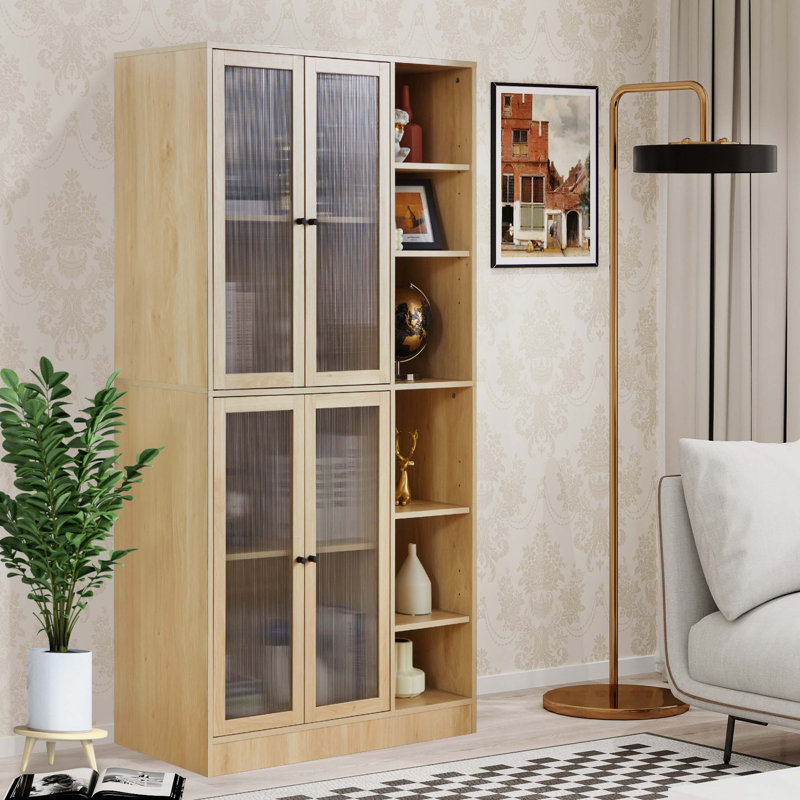 Armoire d'appoint Dockins, Bois naturel