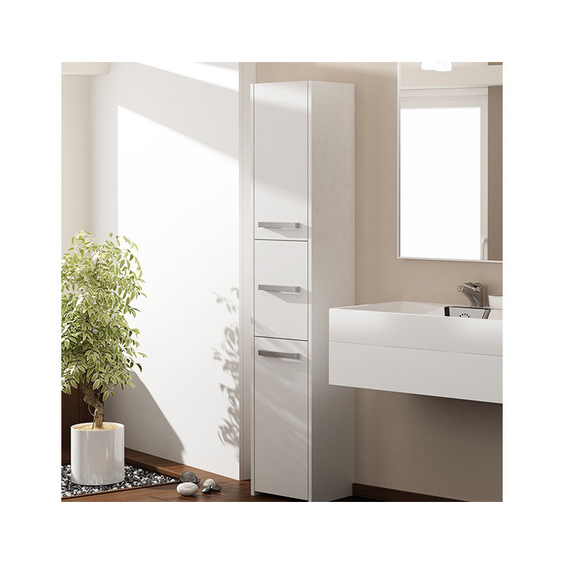 Albee Linen Cabinet, Matte White