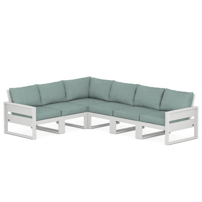Ensemble de conversation d'extérieur pour 5 personnes avec coussins Trex Outdoor Eastport