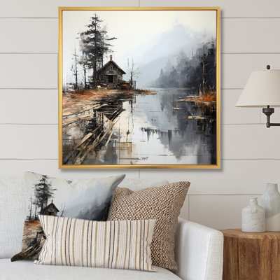 Art sur toile, «Moody Lakehouse Overcast I»