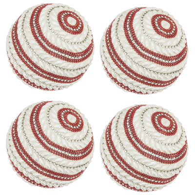 Glimmer Globe Beaded Orb (Set of 4)