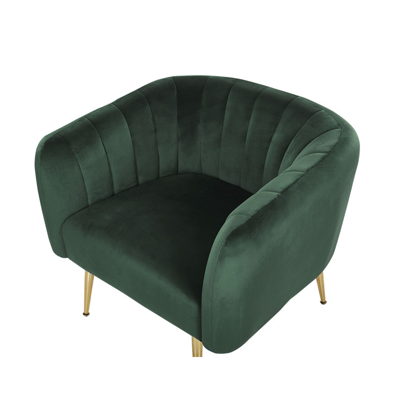Jairo Upholstered Armchair, Green