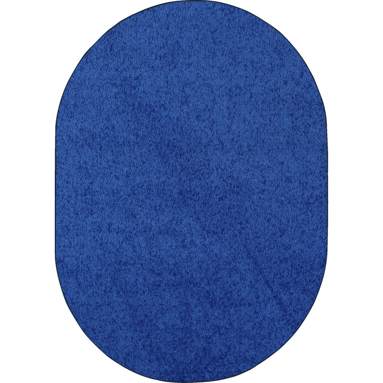 Modern Plush Solid Color Rug - Neon Blue, Pet and Kids Friendly Rug. Area Rugs Great for kids, Pets, Event, Wedding 