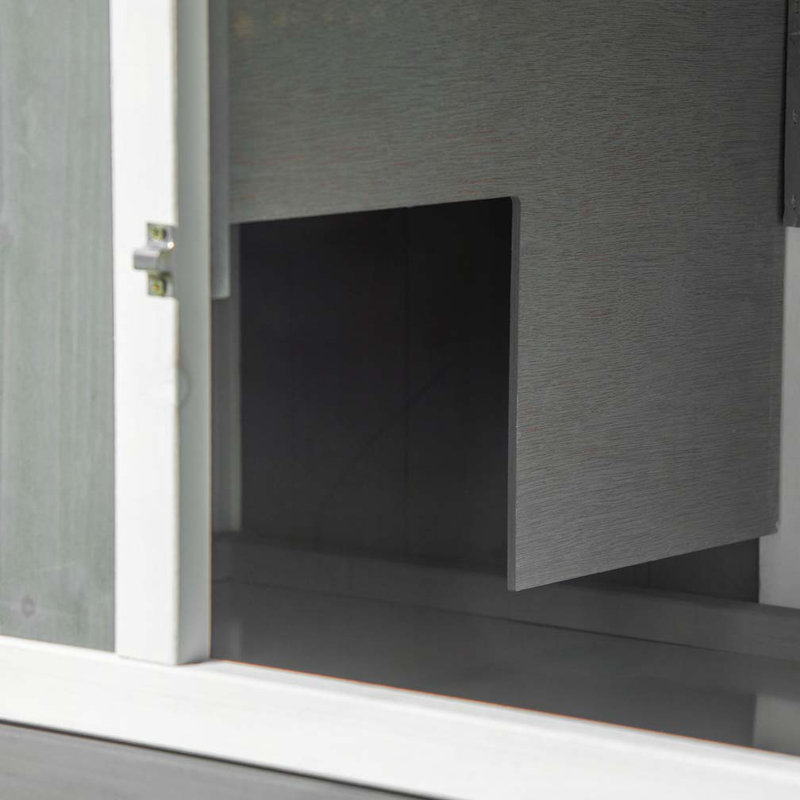 Cage à lapin en bois PawHut