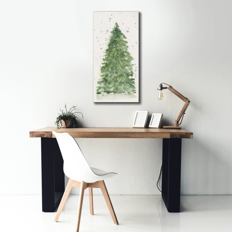 "Epic Graffiti" Winter Tree "par Anika Goodhue, art mural sur toile, H 40 po x l 20 po x P 1,5 po
