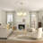 Auline 5 - Light Gold Steel Dimmable Modern Living Room Bubble Chandelier