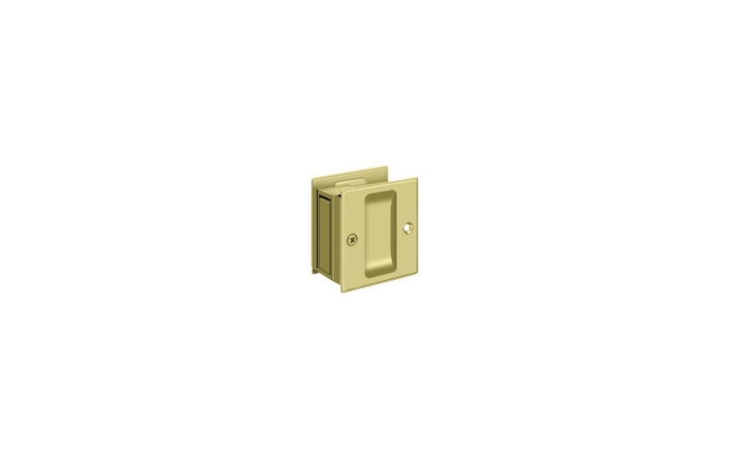 Pocket Door Hardware, Polished Brass