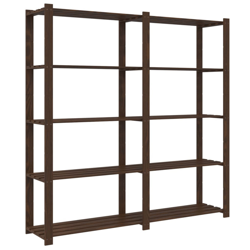 Étagère de rangement pour salle de bain vidaXL, Brun