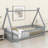 Inspired Low Loft Bed Featuring Safety Rails And Entrance Door-2013114374-2013114372