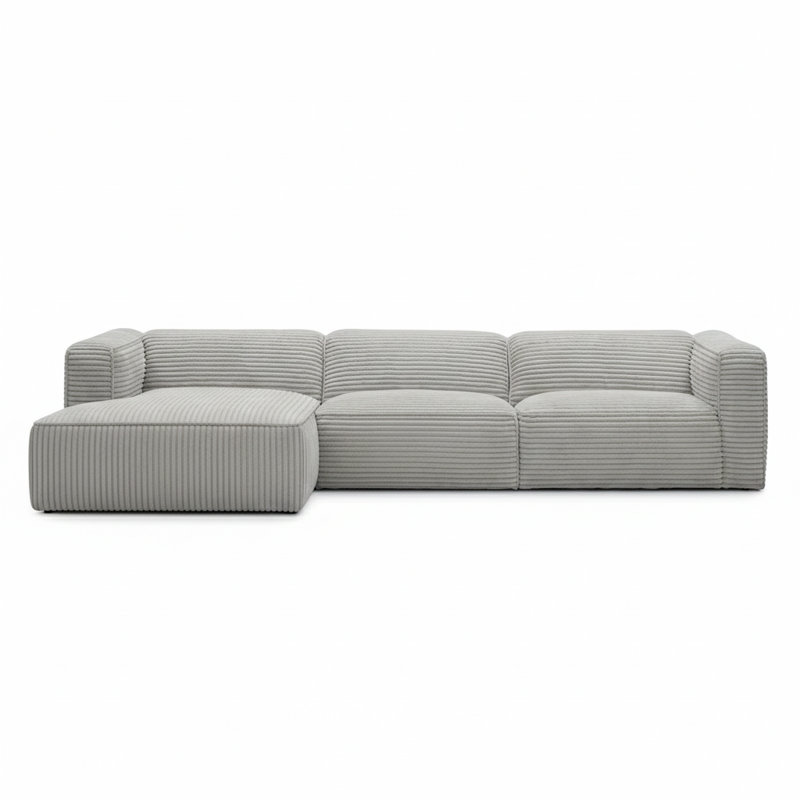 Suzue Corner Sofa, Left Hand Facing, Grey