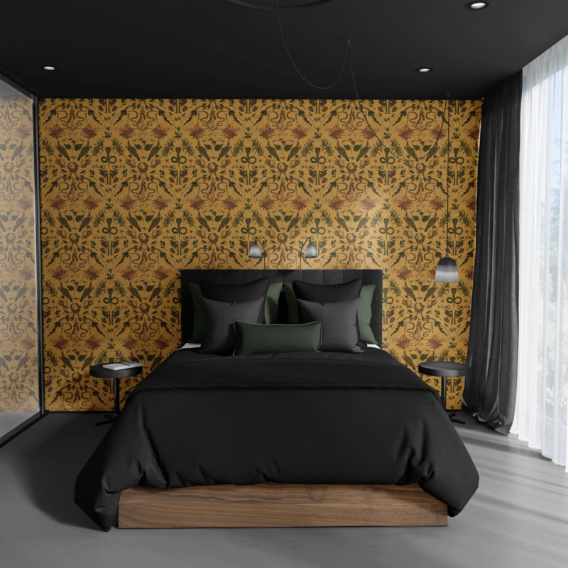 Critters Wallpaper, Black/Gray