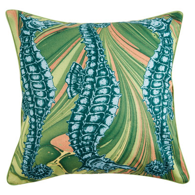 Vizcaya Animal Outdoor Reversible Throw Pillow