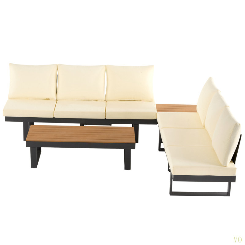 Ensemble de conversation pour canapé modulaire d'extérieur