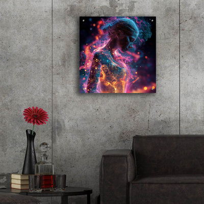 Epic Art 'Ignite Me 2' by Ann Klee Acrylic Glass Wall Art, 24" x 24"