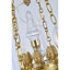 Lustre en cristal de roche empire russe clair, feuille d'or et plaque d'or-91897795-91897799-131071932