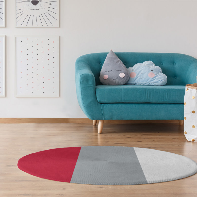 Chenille Indoor Rug, Round 5'