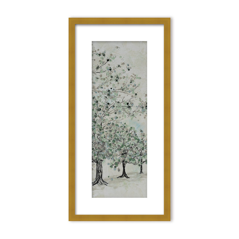 Nature Inspired "Dappled Canopy" Canvas Wall Art By , 48" H x 24" W, Framed Print, Beige