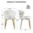 Velvet Upholstered Vanity Accent Chair with Gold Metal Legs-1921198073