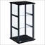 Vitrine à 3 tablettes en verre noir
