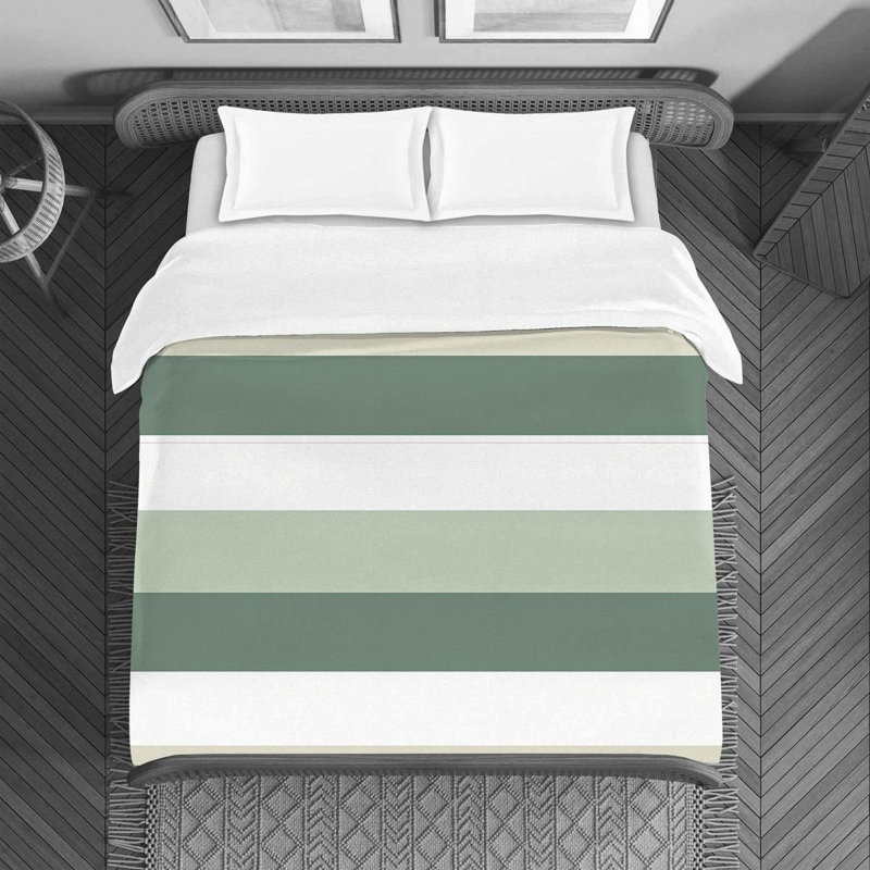 Housse de couette rayée, Housse de couette pour lit simple