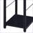 Desks, Modern 2-Shelf Writing Desk 47.5” Wide | Black | Wood &amp; Metal-721700277