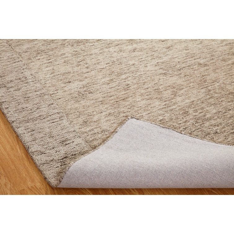 Hand-Tufted Wool Brown Area Rug