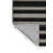 Washable Ebony Light Gray Striped Area Rug-1287276733