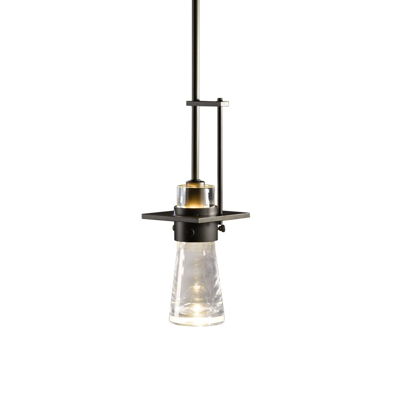 Erlenmeyer Mini Pendant, Medium: 14.8" - 59.8", Dark Smoke